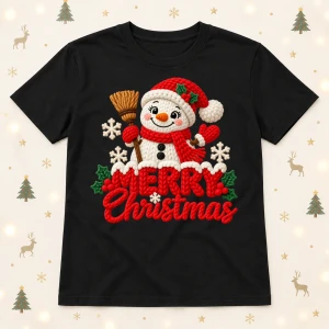 Koszulka świąteczna damska z nadrukiem Merry Christmas - merry403-1