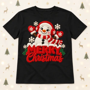Koszulka świąteczna damska z nadrukiem Merry Christmas - merry403-2