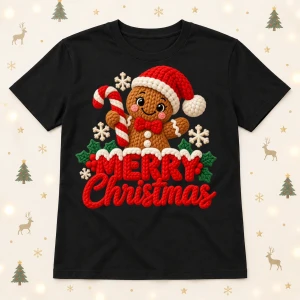 Koszulka świąteczna damska z nadrukiem Merry Christmas - merry403-7