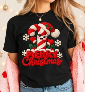 Koszulka świąteczna damska z nadrukiem Merry Christmas - merry404-1