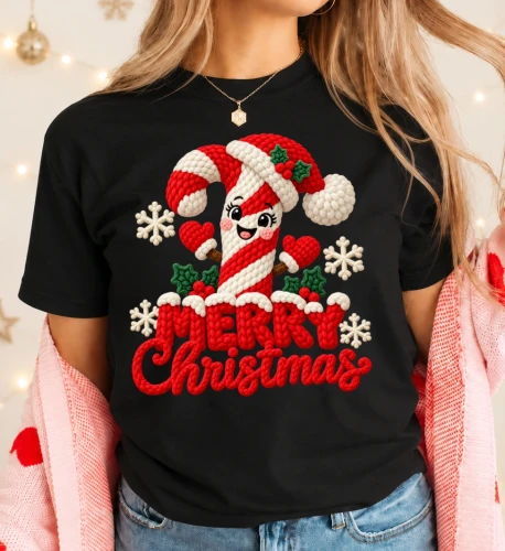 Świąteczna koszulka damska MERY CHRISTMAS -merry404-1.webp