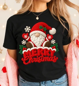 Koszulka świąteczna damska z nadrukiem Merry Christmas - merry404-5