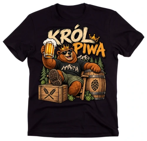 Koszulka dla piwosza - KRÓL PIWA.webp