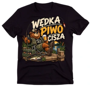 Śmieszna koszulka dla wędkarza na prezent 