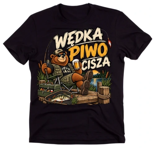 Śmieszna koszulka dla wędkarza na prezent.webp
