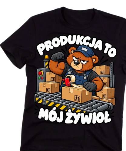 Koszulki dla kolegów z produkcji na Mikołajki, dla kolegów z pracy.webp
