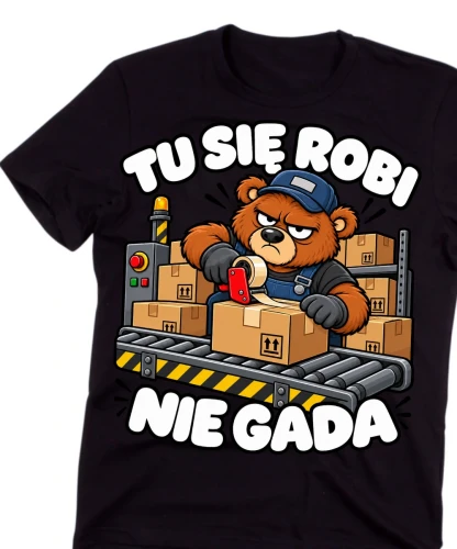 Koszulki dla kolegów z produkcji na Mikołajki, dla kolegów z pracy.webp