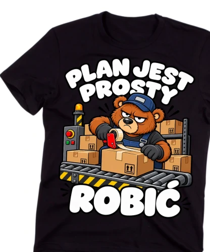 Koszulki dla kolegów z produkcji na Mikołajki, dla kolegów z pracy.webp
