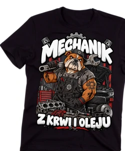 Koszulka dla mechanika - mechanik z krwi i oleju 