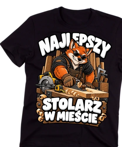 Koszulka dla STOLARZA - NAJLEPSZY STOLARZ W MIEŚCIE.webp