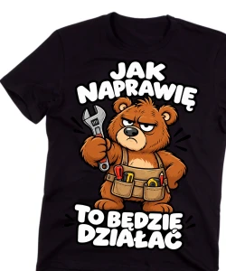 KOSZULKA MĘSKA ŚMIESZNA Z NADRUKIEM NA PREZENT DLA FACETA CHŁOPAKA MĘŻA KOLEGI