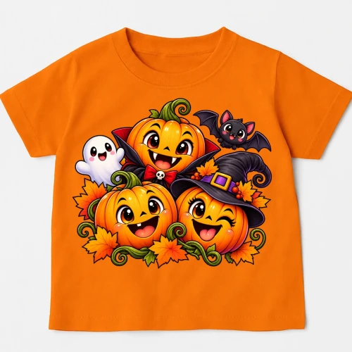 Koszulka na halloween dla dziecka z dynią.webp