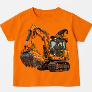Koszulka na Halloween dla dziecka z dynią - koparka5