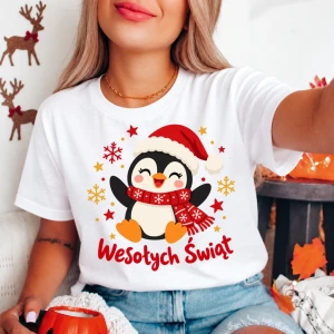 Damska świąteczna koszulka - wesolych800-4
