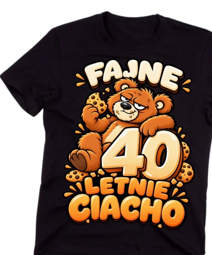 Męska koszulka na 40 urodziny -FAJNE 40 LETNIE CIACHO.webp