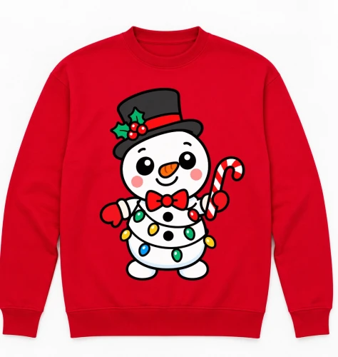 Świąteczna czerwona bluza na Mikołajki .webp