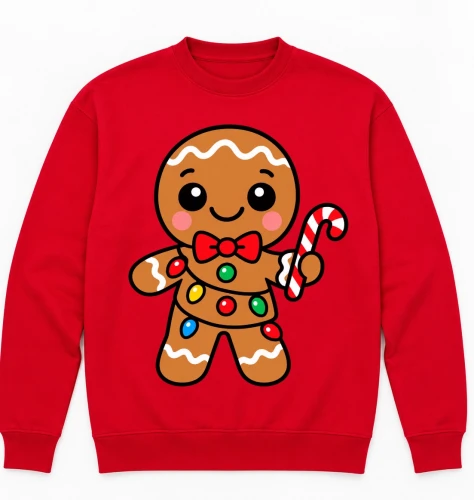 Świąteczna czerwona bluza na Mikołajki .webp