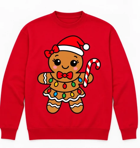 Świąteczna czerwona bluza na Mikołajki .webp
