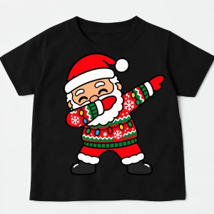 Koszulka świąteczna dla dziecka na Mikołajki - santa543-4