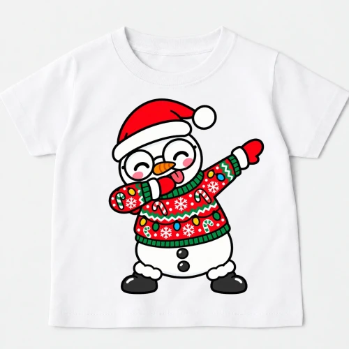 Koszulka dla dziecka z bałwanem -2.webp