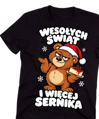 Męska koszulka świąteczna - śmieszna 1.webp