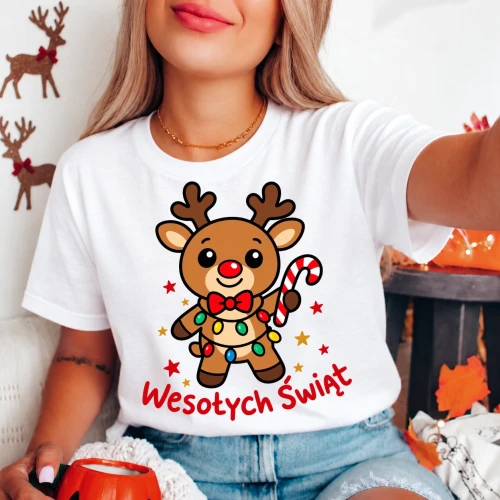 Koszulka świąteczna damska - merry30-8.webp