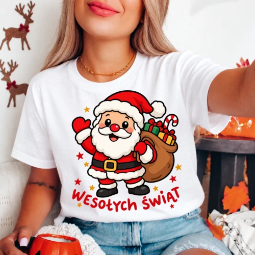 Koszulka świąteczna damska - merry30-1.webp