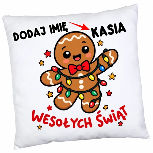 Poduszka na Mikołajki z imieniem dla dziecka .webp
