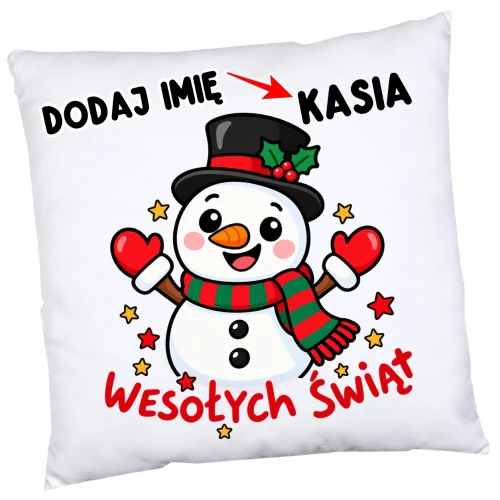 Poduszka na Mikołajki z imieniem dla dziecka .webp
