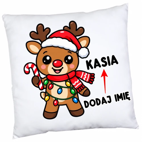 Poduszka na Mikołajki z imieniem dla dziecka .webp