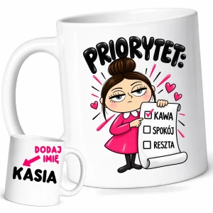 Kubek dla koleżanki z biura/pracy na prezent z imieniem 