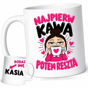 Kubek dla koleżanki z biura/pracy na prezent z imieniem
