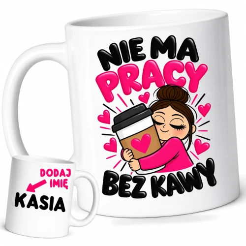 Kubek dla koleżanki z pracy z imieniem na prezent.webp