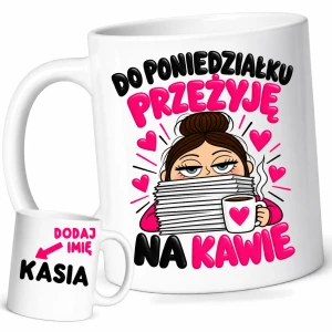 Kubek dla koleżanki z biura/pracy na prezent z imieniem