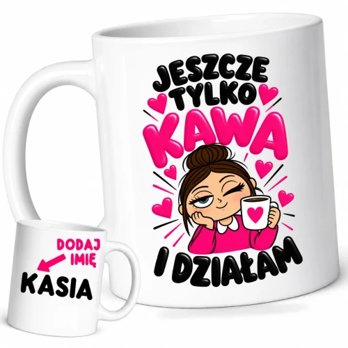 Kubek dla koleżanki z pracy z imieniem na prezent.webp