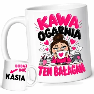 Kubek dla koleżanki z biura/pracy na prezent z imieniem