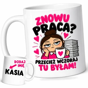Kubek dla koleżanki z biura/pracy na prezent z imieniem