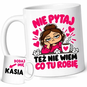 Kubek dla koleżanki z biura/pracy na prezent z imieniem
