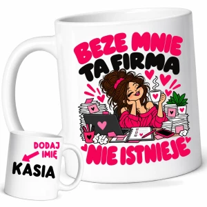 Kubek dla koleżanki z biura/pracy na prezent z imieniem