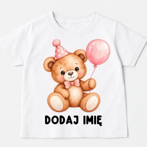 Koszulka z misiem na Dzień Misia dla dziewczynki ,.webp