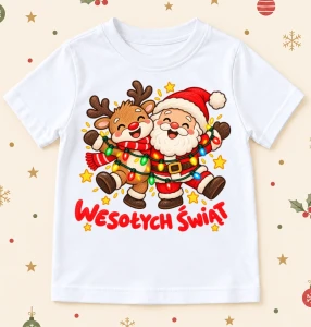 Koszulka dla dziecka na Mikołajki - merry43-1