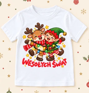 Koszulka dla dziecka na Mikołajki - merry43-3