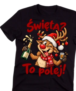 Śmieszna męska koszulka na prezent pod choinkę