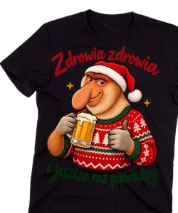 Śmieszna męska koszulka na prezent pod choinkę