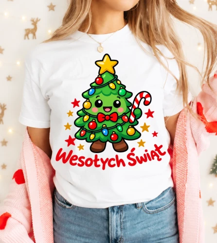 Damska koszulka świąteczna.webp