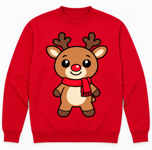Czerwona bluza świąteczna z reniferem.png