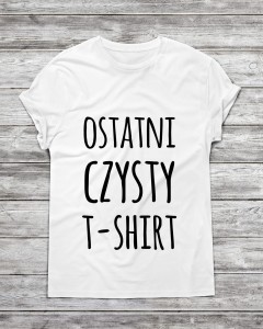Koszulka męska "ostatni czysty t-shirt