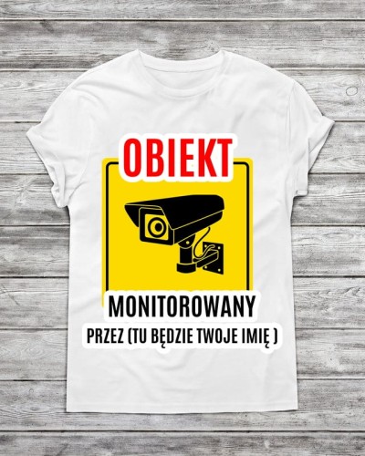 Koszulka męska OBIEKT MONITOROWANY PRZEZ
