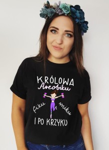 koszulka na areobik,koszulka dla trenerki tańca