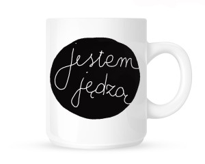 Kubek "JESTEM JĘDZĄ-CZARNE KÓŁKO"